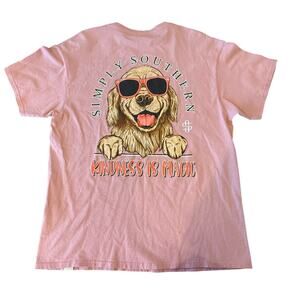 SIMPLY SOUTHERN Kindness is Magic Pink Tee T-Shirt Women size L